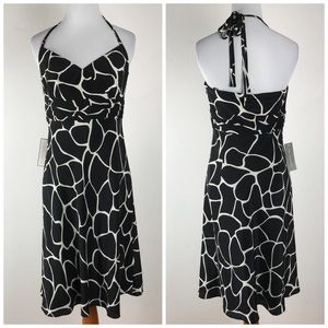 NWT Ann Taylor Black White Dress